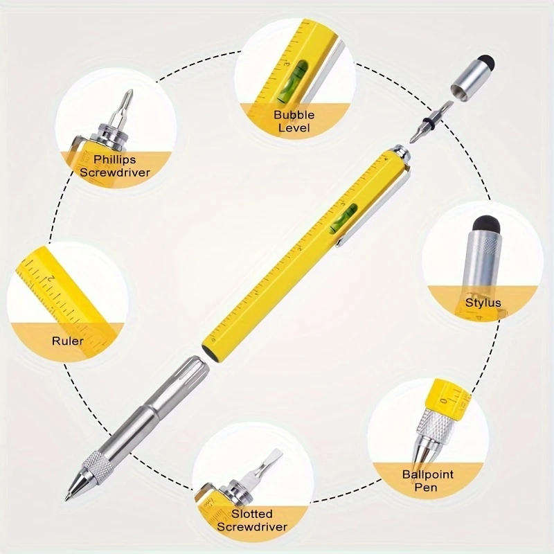 6-in-1 Multi-Function Tool Pen  Write, Measure, Fix, and Navigate with One Smart Gadget
