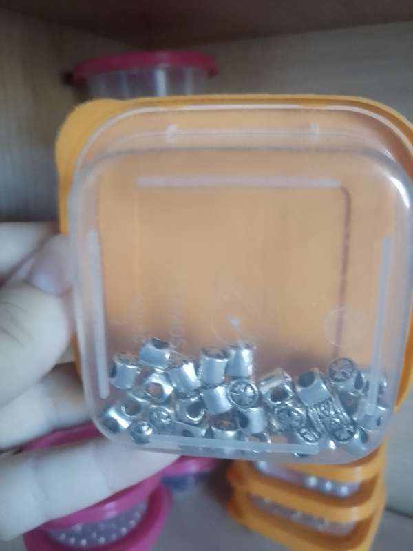 200+ containers with beads ect