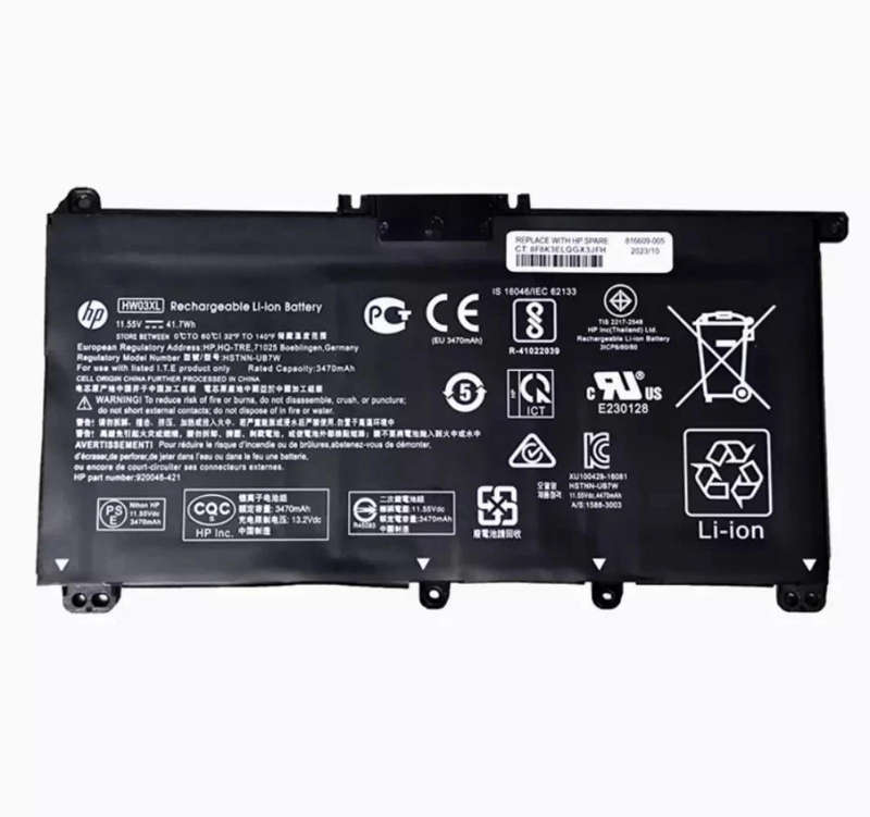 NEW 41.04Wh OEM HW03XL Battery For HP Pavilion 15-EG, 15-EH, 15T-EG 17-CN 17-CP battery