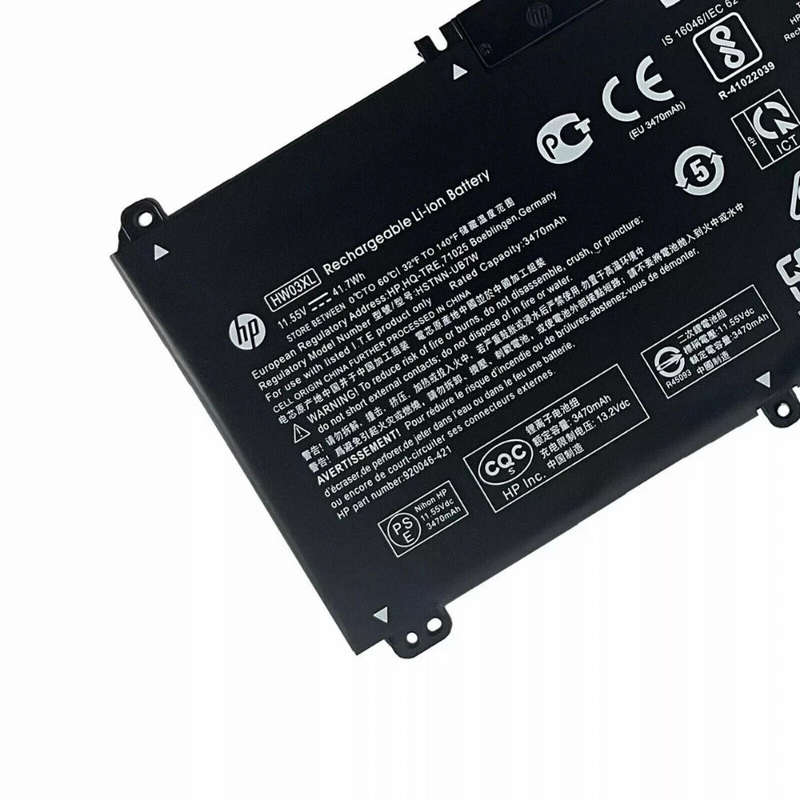 NEW 41.04Wh OEM HW03XL Battery For HP Pavilion 15-EG, 15-EH, 15T-EG 17-CN 17-CP battery