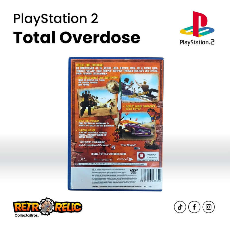 Total Overdose PlayStation 2 (PS2) videogame