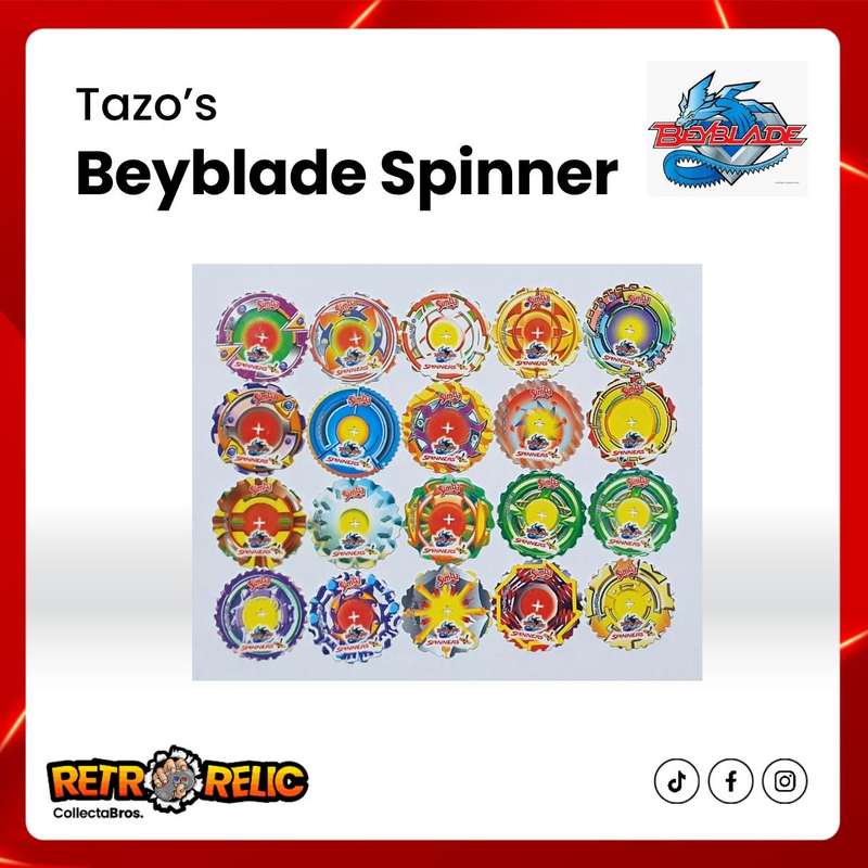 Beyblade Spinner Tazo's - Includes 40 Tazo's