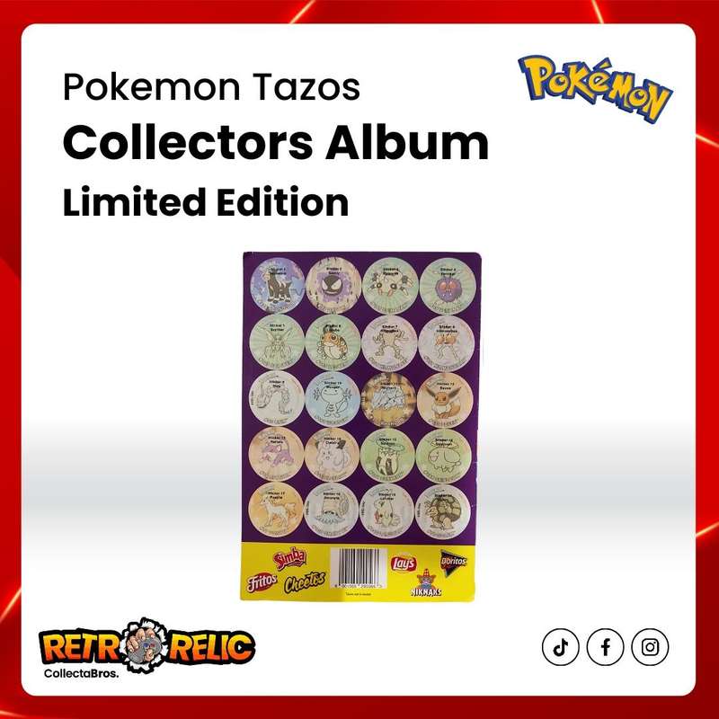 Pokémon Tazo's Last Ever Collectors Album with Tazo's