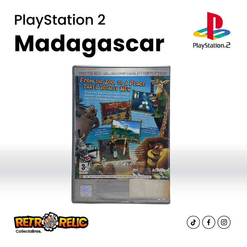 Madagascar Platinum (PS2) videogame Blue Disc - Pre-Owned