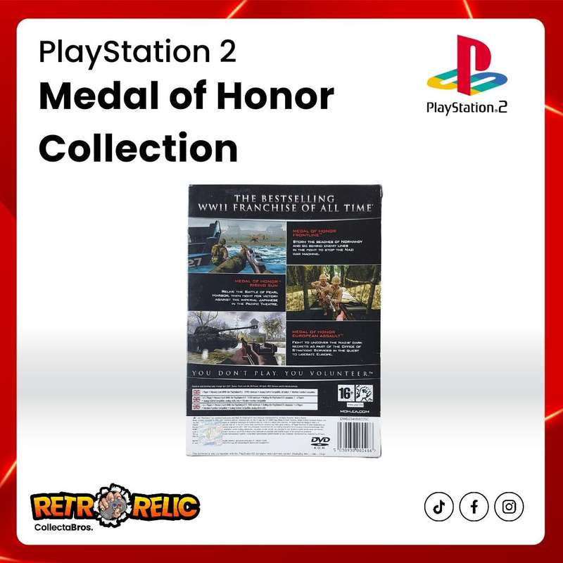 Medal of Honor Collection NTSC (U/C) Region Code PlayStation Two (PS2) videogame
