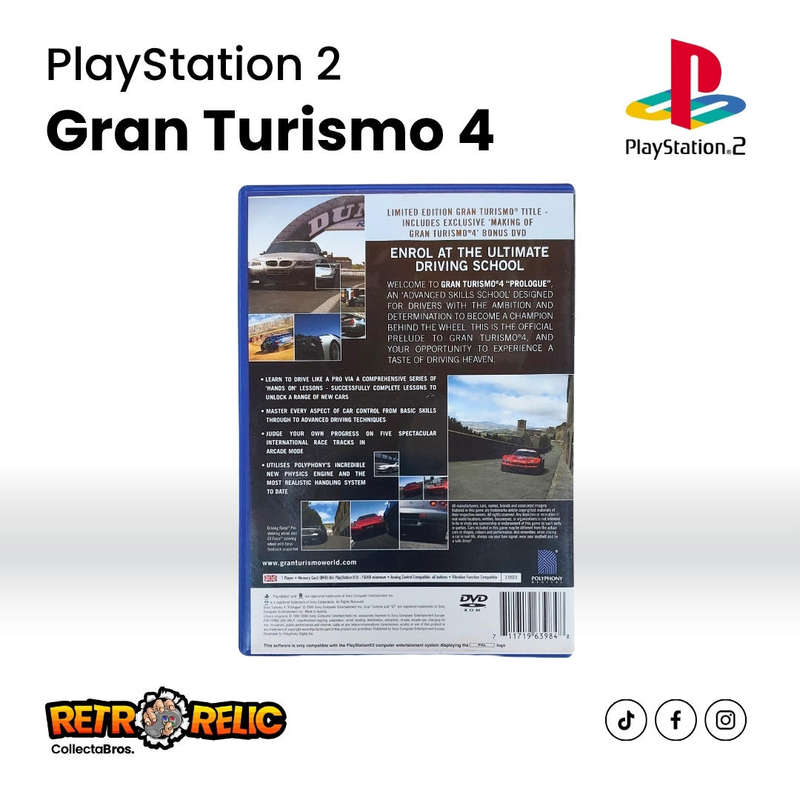 Gran Turismo 4 Prologue PlayStation Two (PS2) videogame