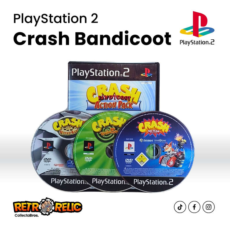 Crash Bandicoot Action Pack (PS2) videogame - Pre-Owned