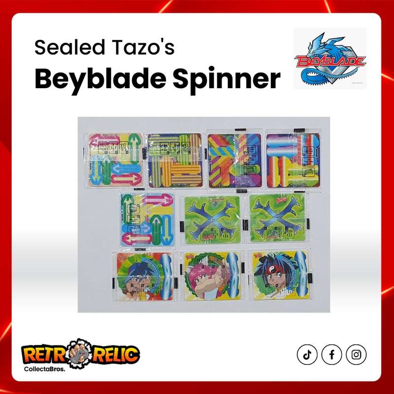 Beyblade Spinner Tazo's - Includes 40 Tazo's