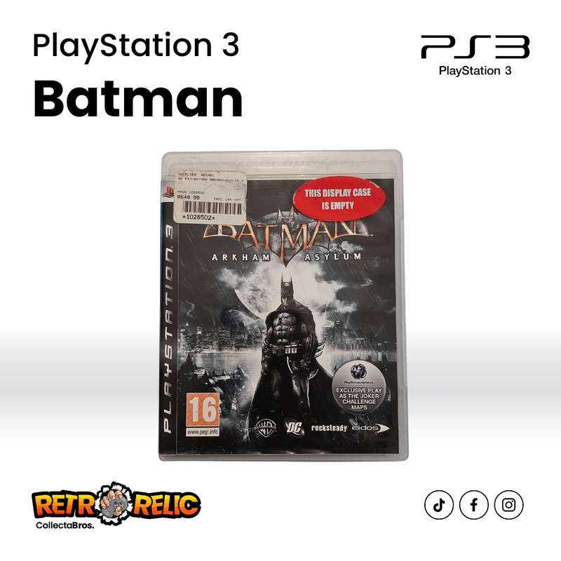 Batman Arkham Asylum (PS3) videogame - Pre-Owned