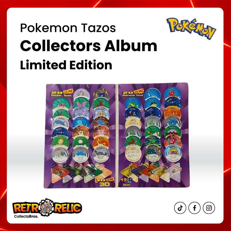 Pokémon Tazo's Last Ever Collectors Album with Tazo's