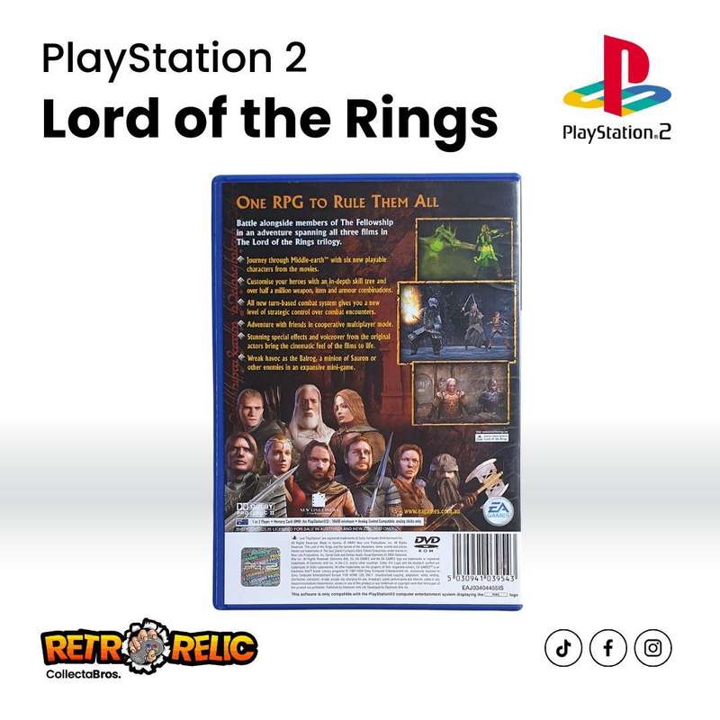 The Lord of the Rings: The Third Age (PS2) videogame