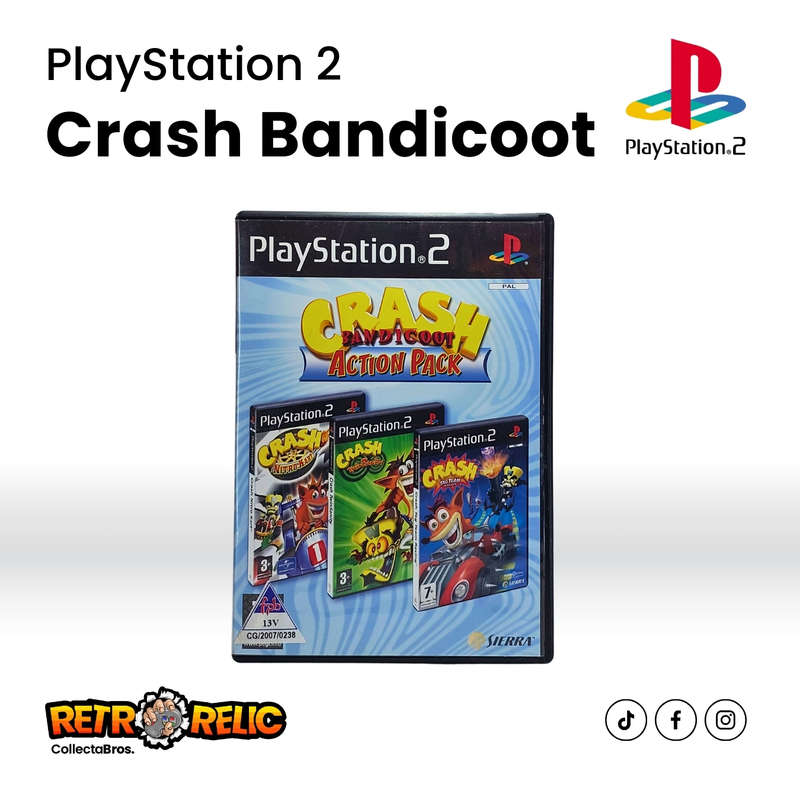 Crash Bandicoot Action Pack (PS2) videogame - Pre-Owned