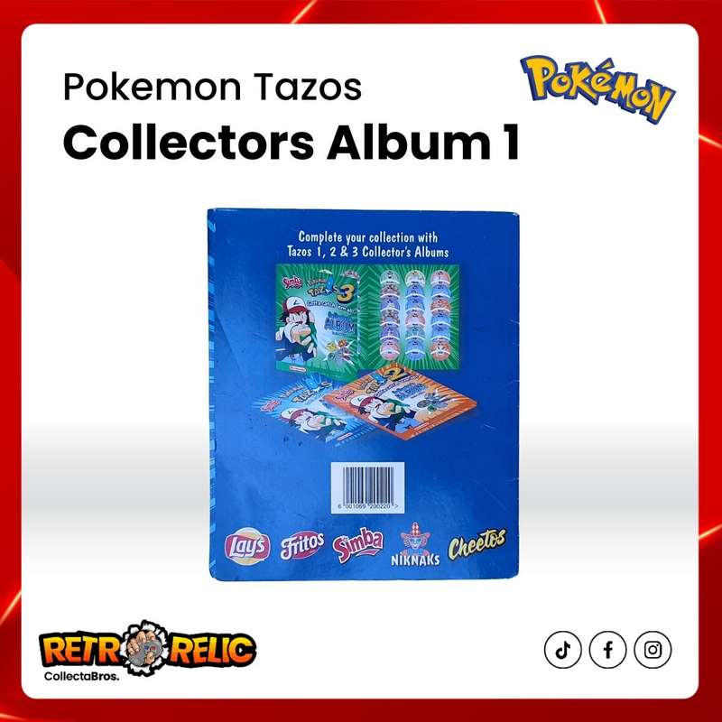 Pokémon Tazos First Collection with Tazo Collectors Album!