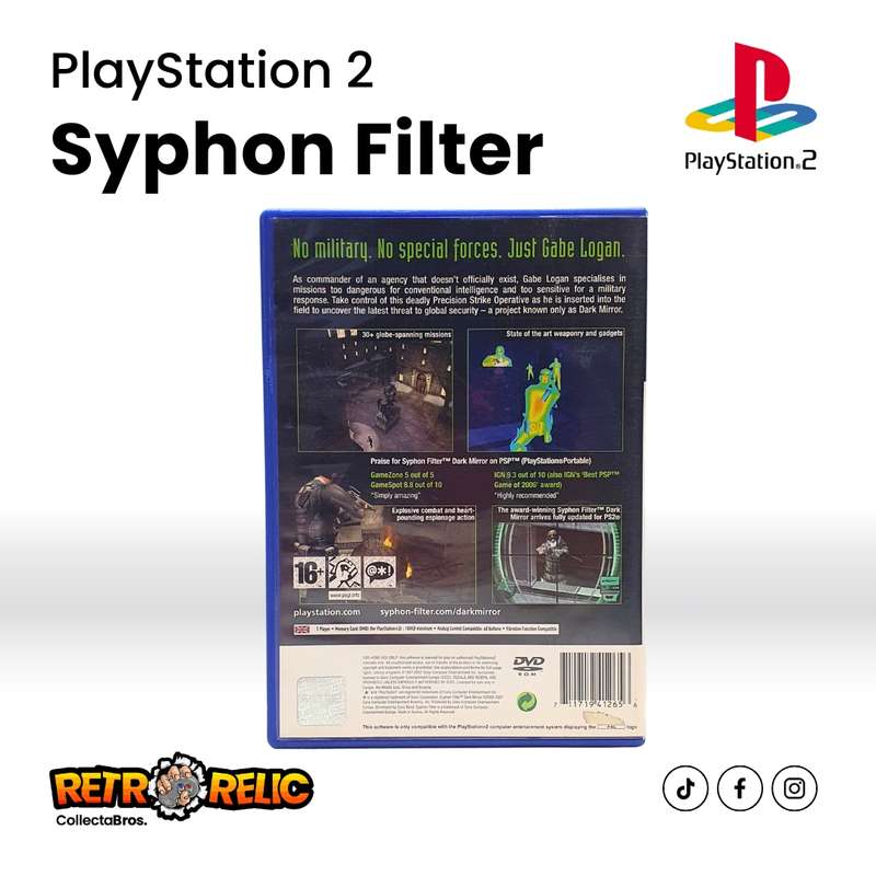 PlayStation Two  Syphon Filter Dark Mirror (PS2) videogame - Pre-Owned