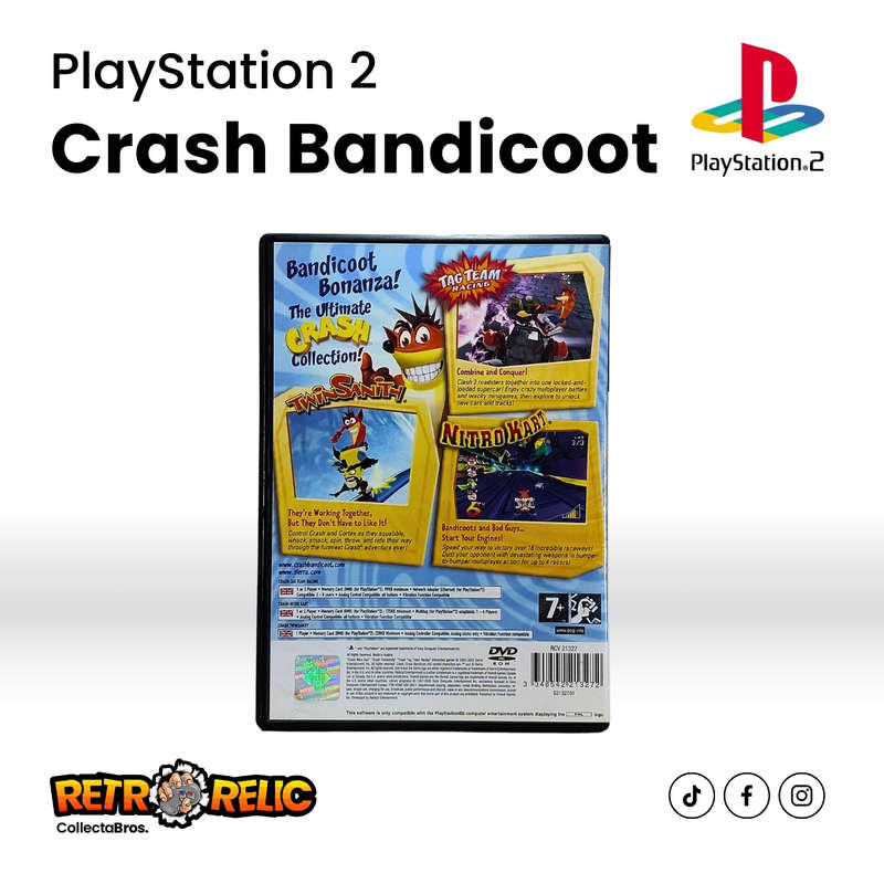Crash Bandicoot Action Pack (PS2) videogame - Pre-Owned