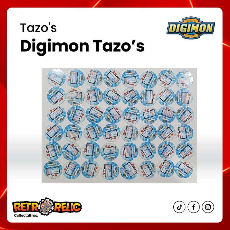 Digimon Tazo's - Includes 48 Tazo's