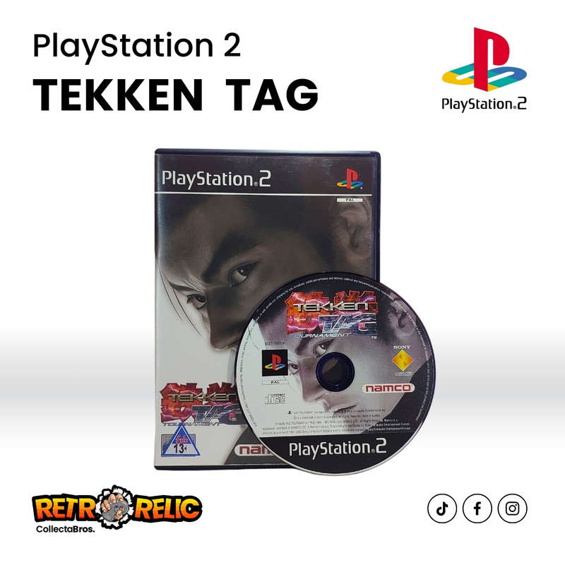 Tekken Tag Tournament Black Label (PS2) videogame Blue Disc