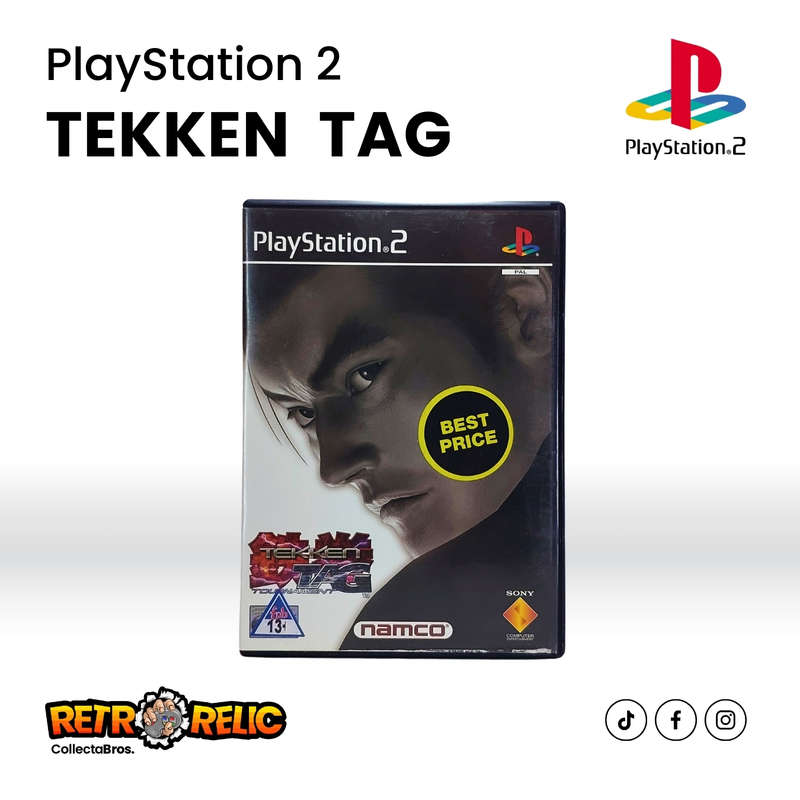 Tekken Tag Tournament Black Label (PS2) videogame Blue Disc