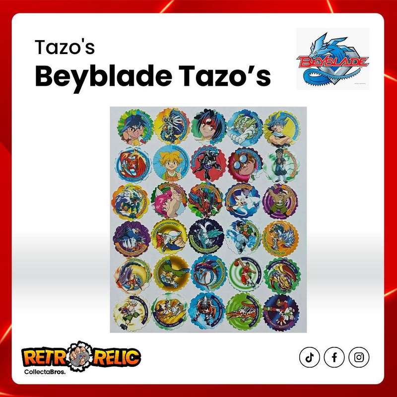 Beyblade Spinner Tazo's - Includes 60 Tazo's