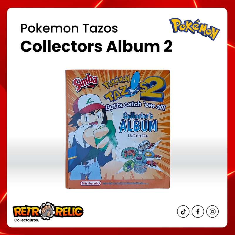 Pokémon Tazos Second Collectors Album with Tazos