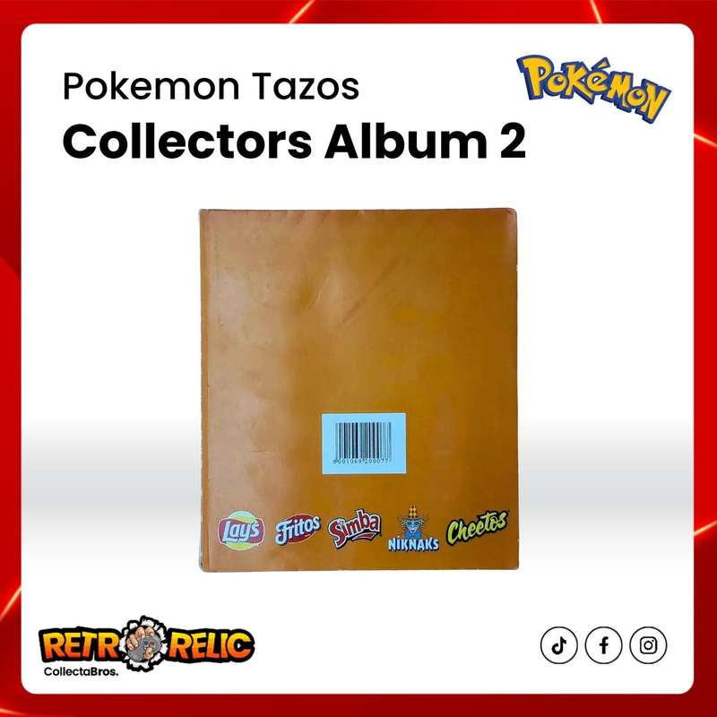 Pokémon Tazos Second Collectors Album with Tazos