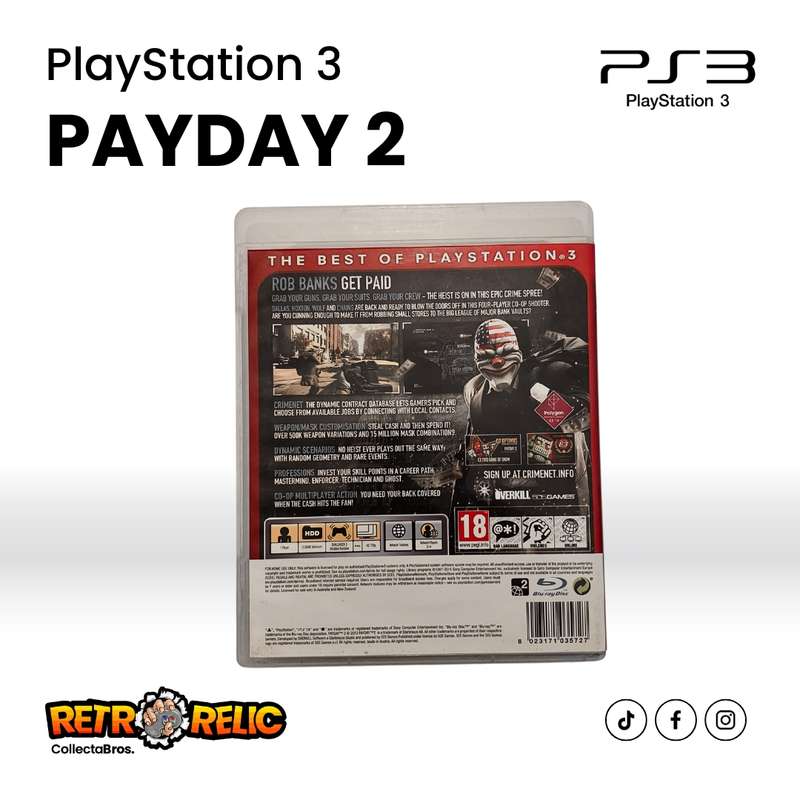 PAYDAY 2 (PS3) videogame - Pre-Owned
