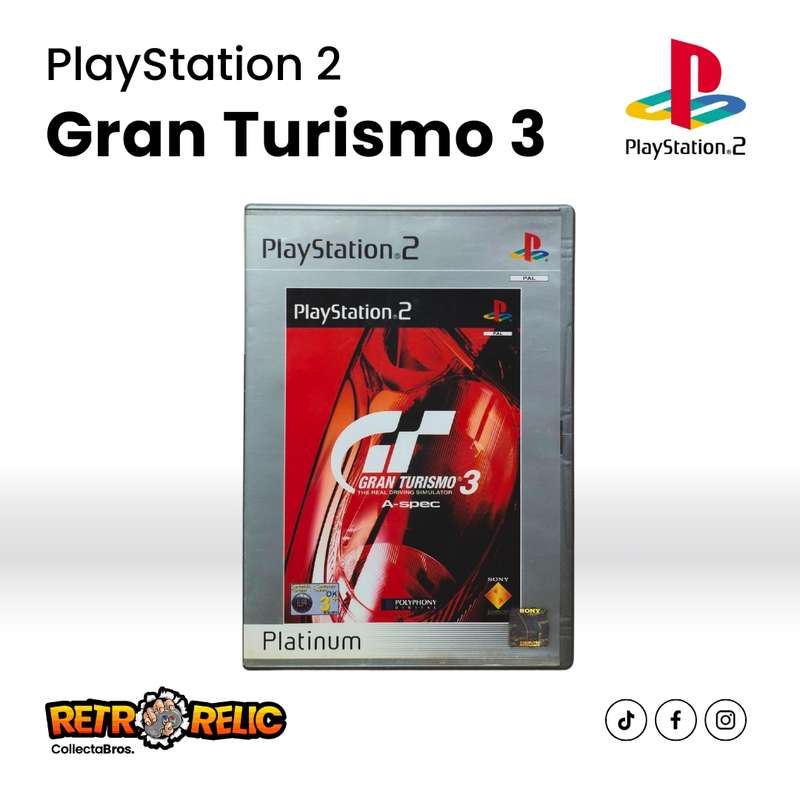 Gran Turismo 3 A-spec Platinum PlayStation Two (PS2) videogame