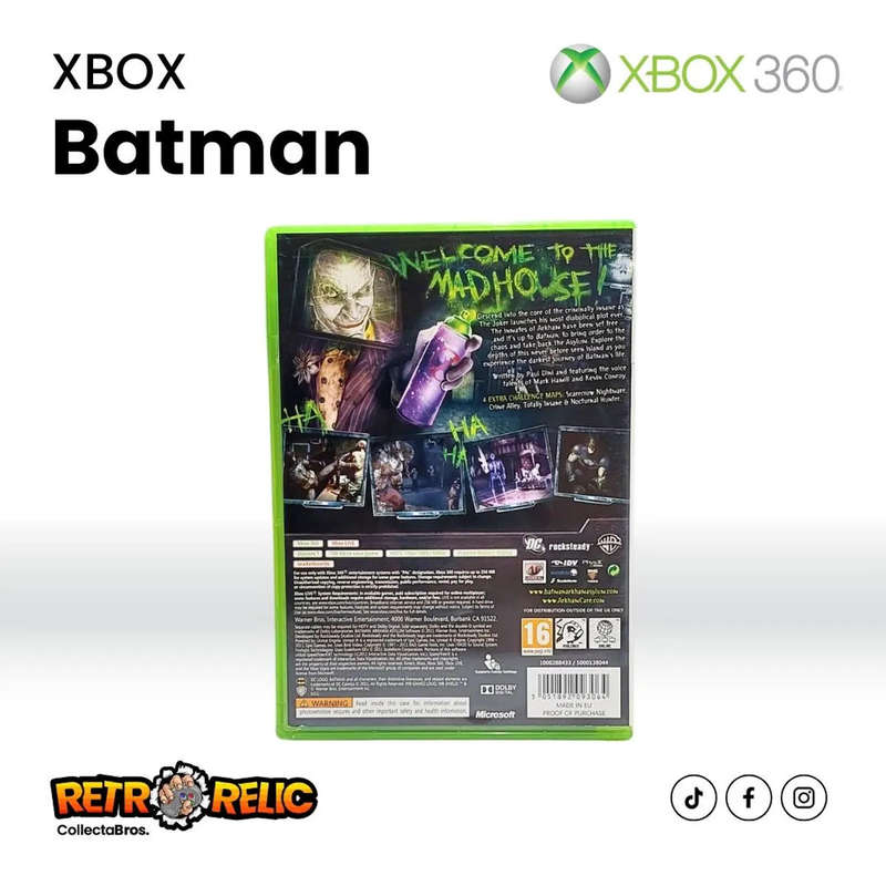 XBOX 360 - Batman: Arkham Asylum Game of The Year Edition Videogame