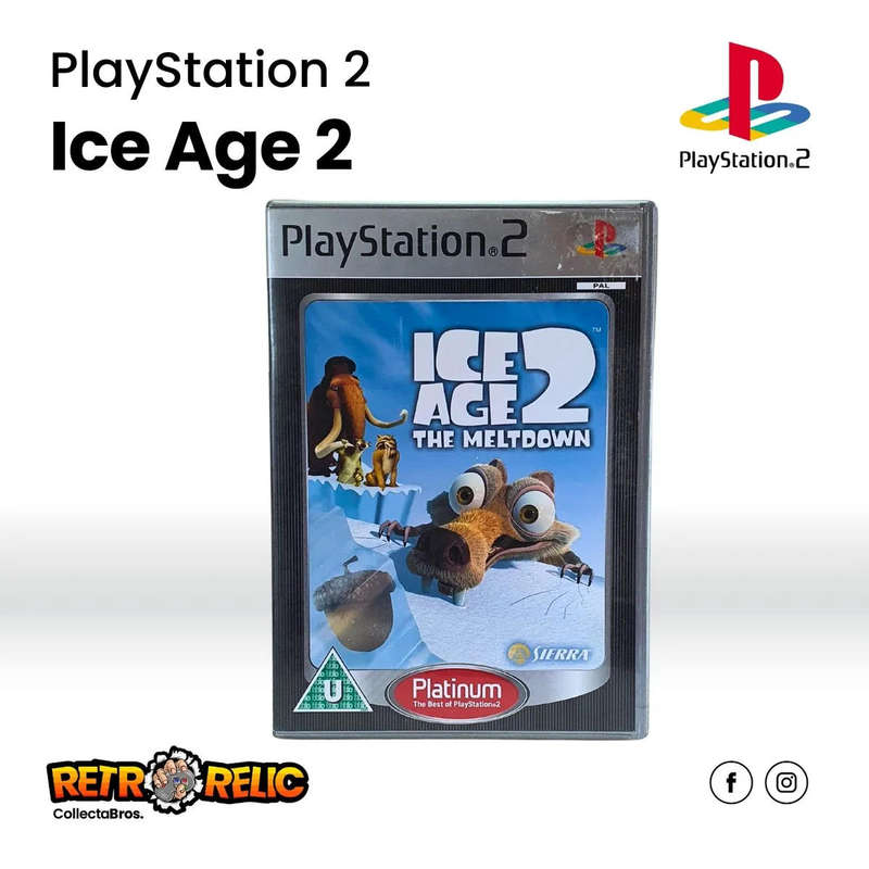 Ice Age 2 The Meltdown Platinum PlayStation Two (PS2) videogame