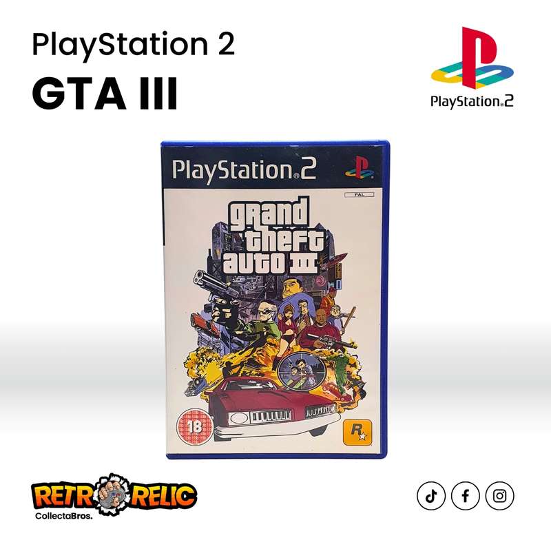 PlayStation Two  Grand Theft Auto III (PS2) videogame - Pre-Owned