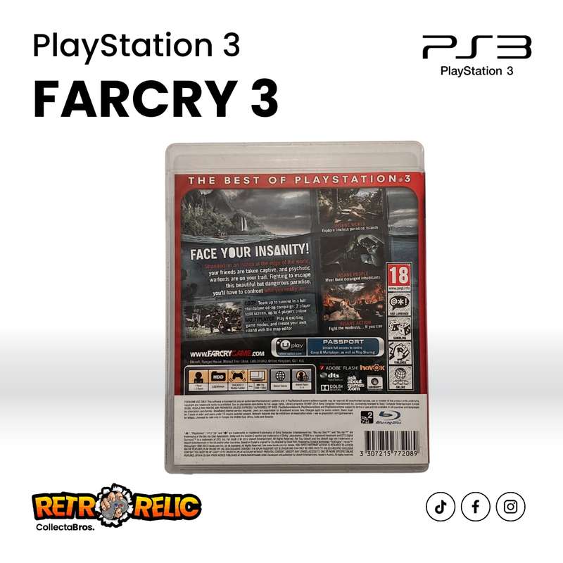 FARCRY 3 (PS3) videogame - Pre-Owned