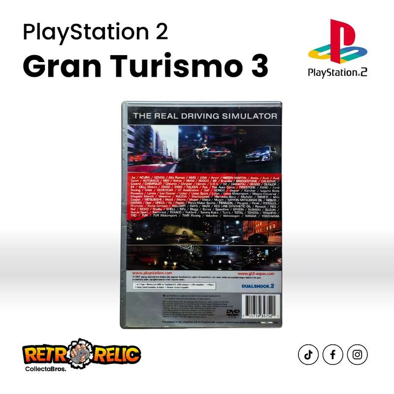 Gran Turismo 3 A-spec Platinum PlayStation Two (PS2) videogame