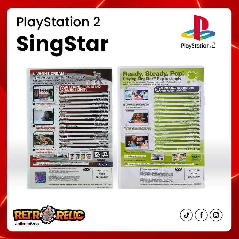 SingStar Mics Including Two Games PS2
