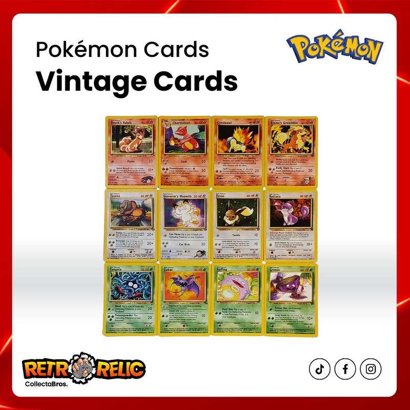 Pokémon Original Vintage Cards