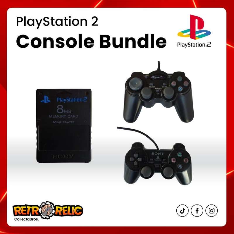 PlayStation Two Slim Console with Games Bundle Pre-Owned