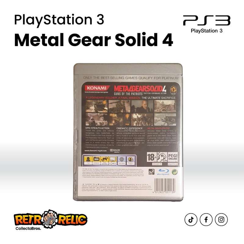 Metal Gear Solid 4: Guns of the Patriots (PS3) videogame - Pre-Owned