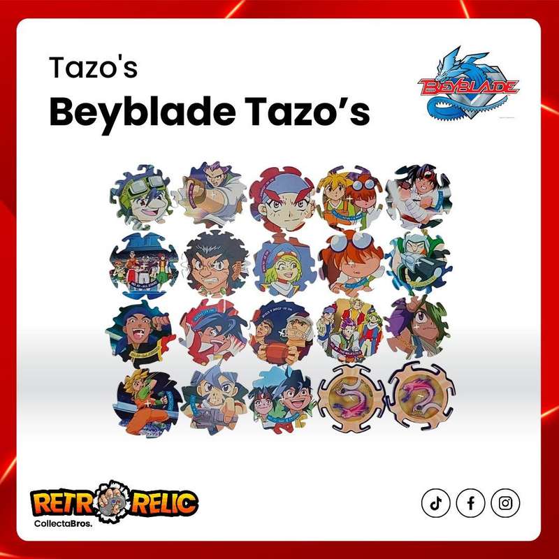 Beyblade Spinner Tazo's - Includes 38 Tazo's