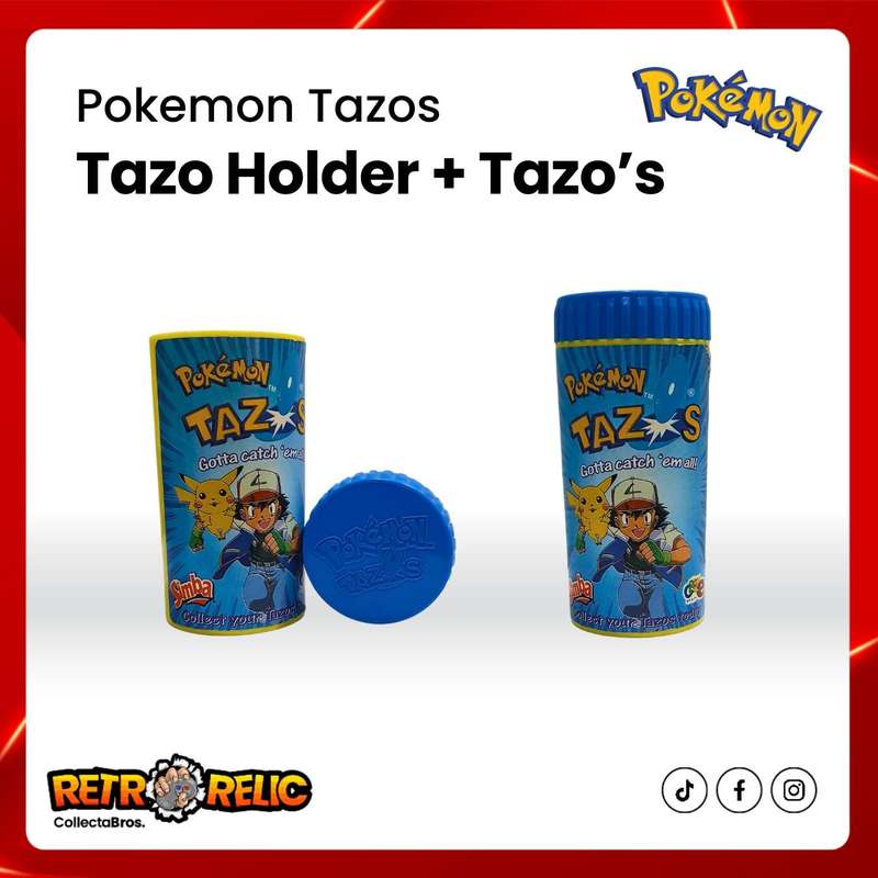 Pokémon Tazo Holder with 73 Tazo's