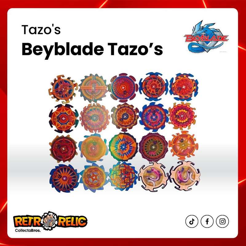 Beyblade Spinner Tazo's - Includes 38 Tazo's