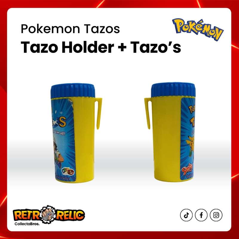 Pokémon Tazo Holder with 73 Tazo's