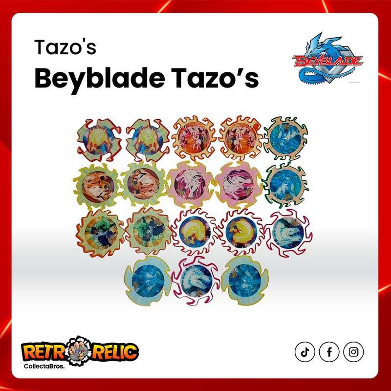 Beyblade Spinner Tazo's - Includes 38 Tazo's