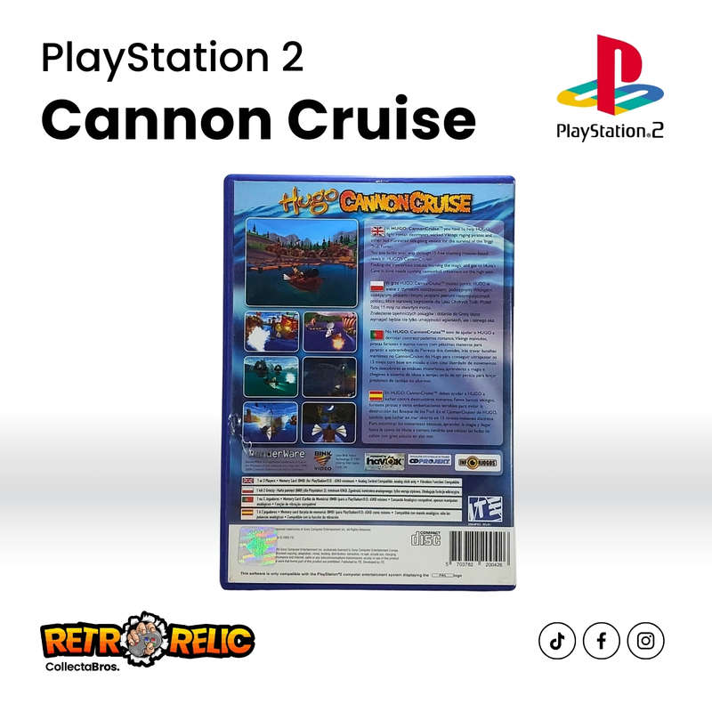 Hugo: CanonCruise (PS2) videogame Blue Disc - Pre-Owned