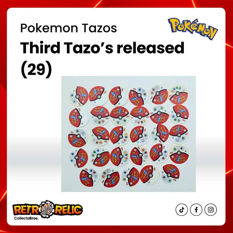 Pokémon Tazo Holder with 73 Tazo's