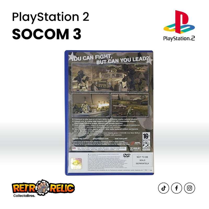 SOCOM 3: U.S. Navy SEALs Platinum - PlayStation Two (PS2) videogame