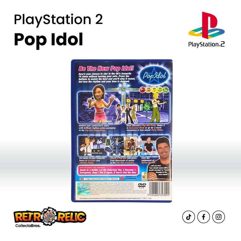 Pop Idol PlayStation Two (PS2) videogame