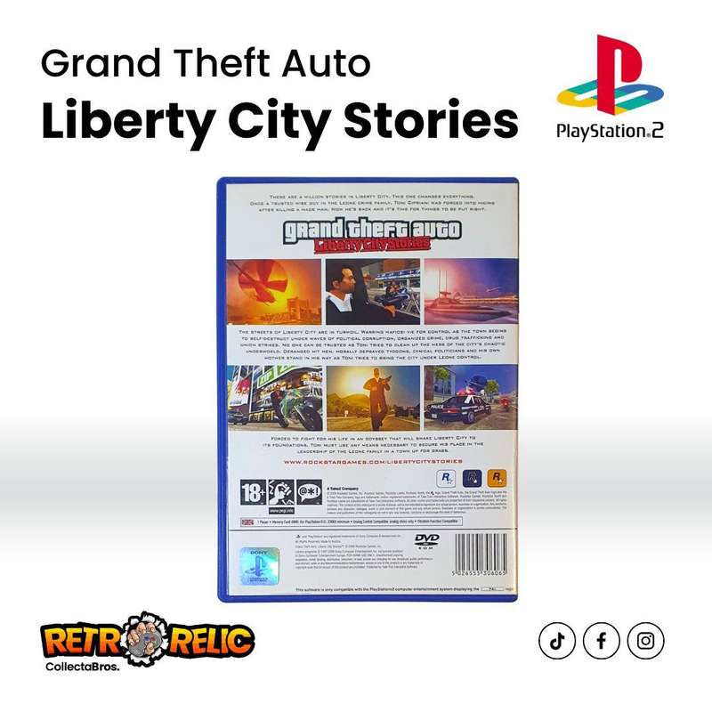 Grand Theft Auto Liberty City Stories (PS2) videogame - Pre-Owned