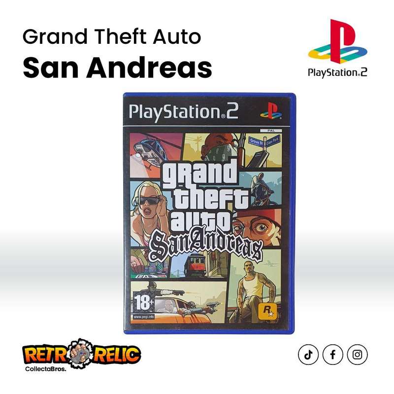 Grand Theft Auto: San Andreas (PS2) videogame - Pre-Owned