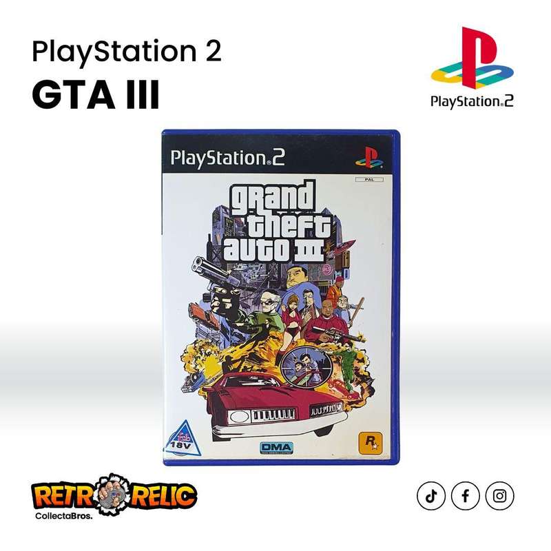 PlayStation Two  Grand Theft Auto III (PS2) videogame - Pre-Owned