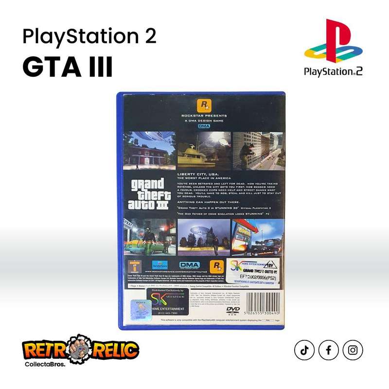 PlayStation Two  Grand Theft Auto III (PS2) videogame - Pre-Owned