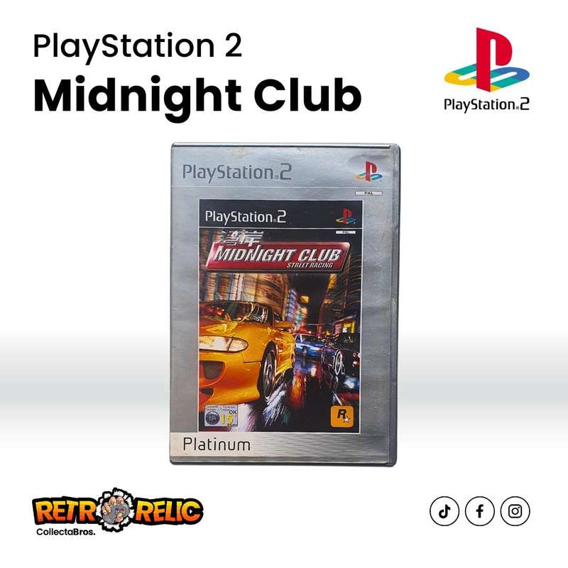 PlayStation Two  Midnight Club (PS2) videogame (Blue Disc)